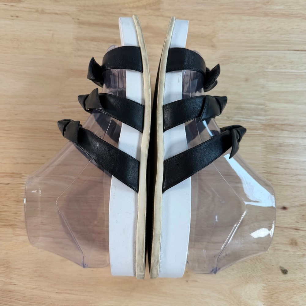 Alexandre Birman Lolita Slide Sandals Womens Black Leather Slip On Comfort - 7.5 - Picture 7 of 10